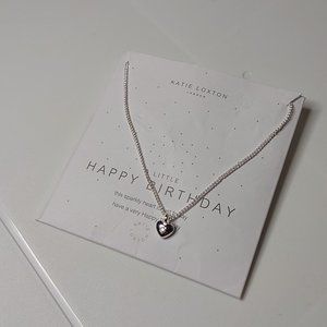 Katie Loxton London A Little Happy Birthday Heart Necklace
